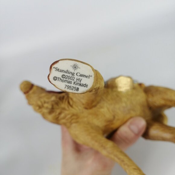 79525 Thomas Kinkade Nativity King Balthazar & Standing Camel Hawthorne Village - Picture 6 of 6